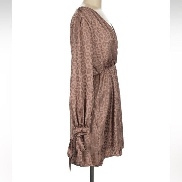 Boutique Peach Love Cheetah Leopard Animal Print Cocktail Dress New Without Tags - Picture 3 of 7
